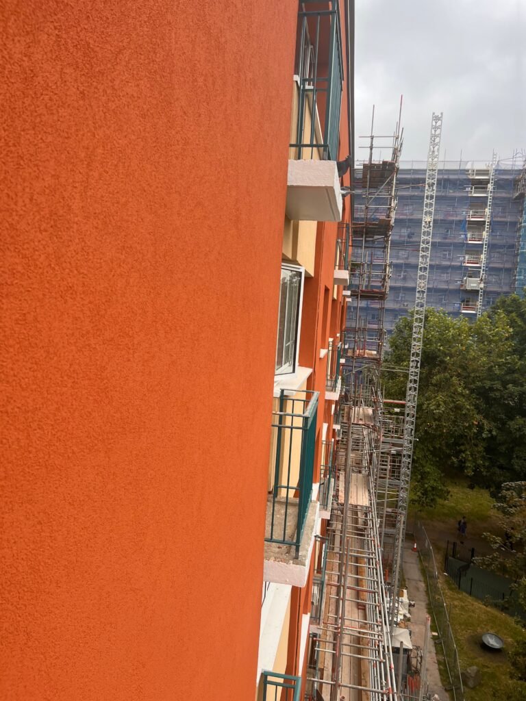 Exterior painting by mideco ltd